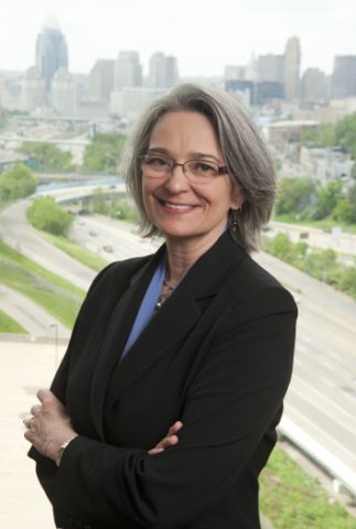 Beth Benson photo with city skyline